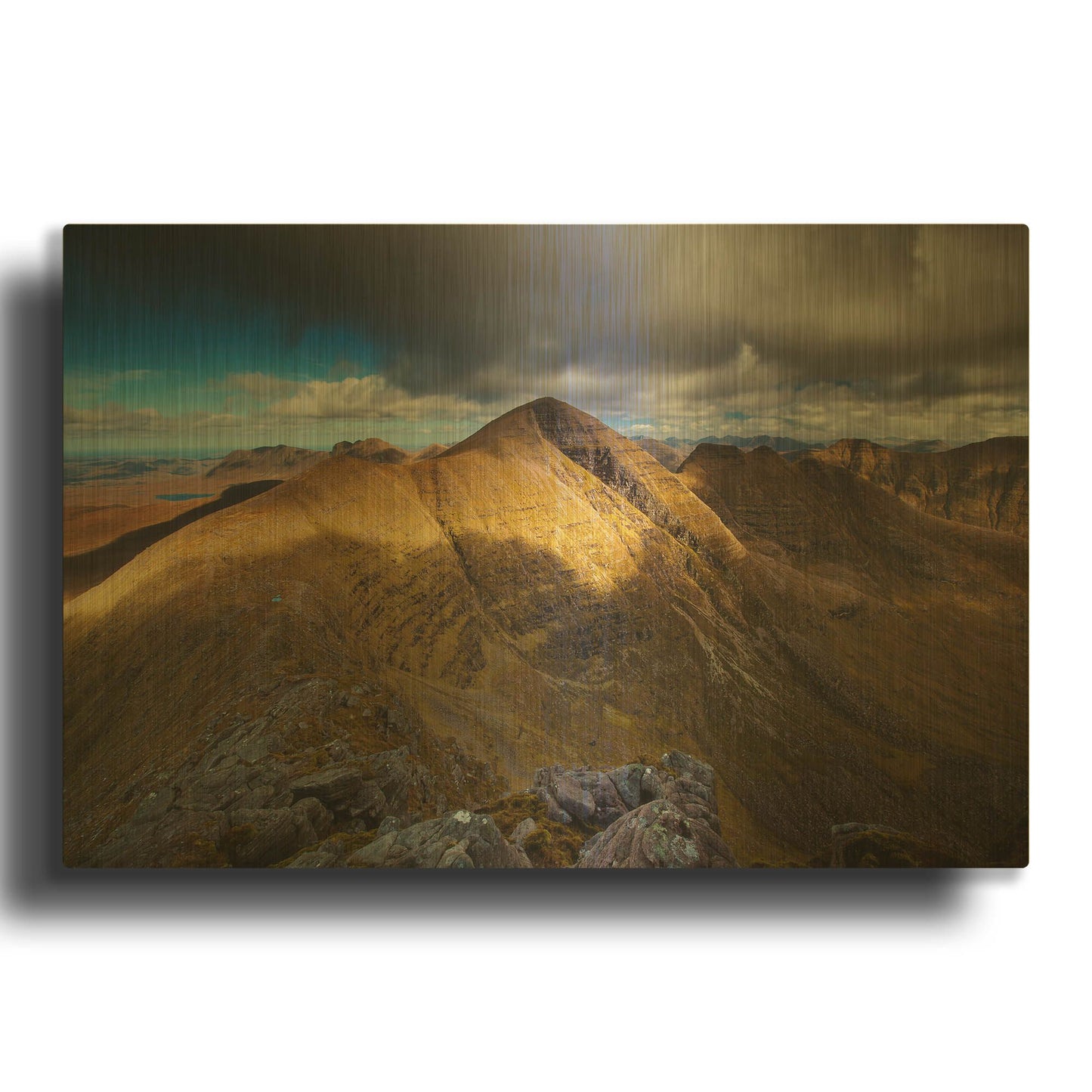 'Beinn Alligin' By Everlook Photography Gold Metal Wall Art