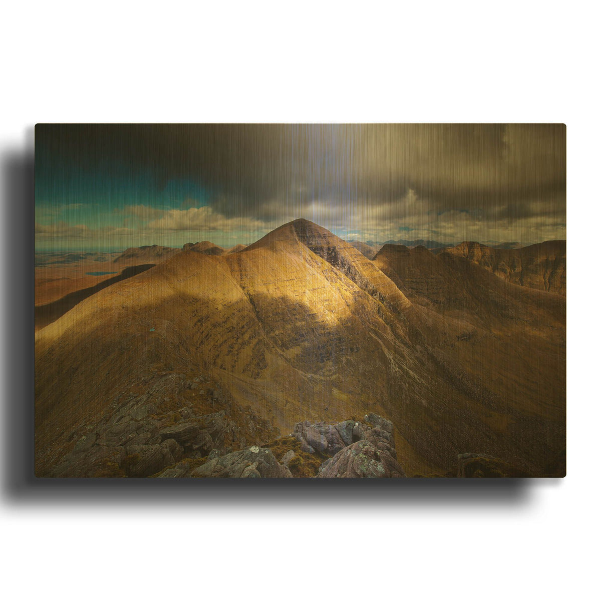 'Beinn Alligin' By Everlook Photography Gold Metal Wall Art