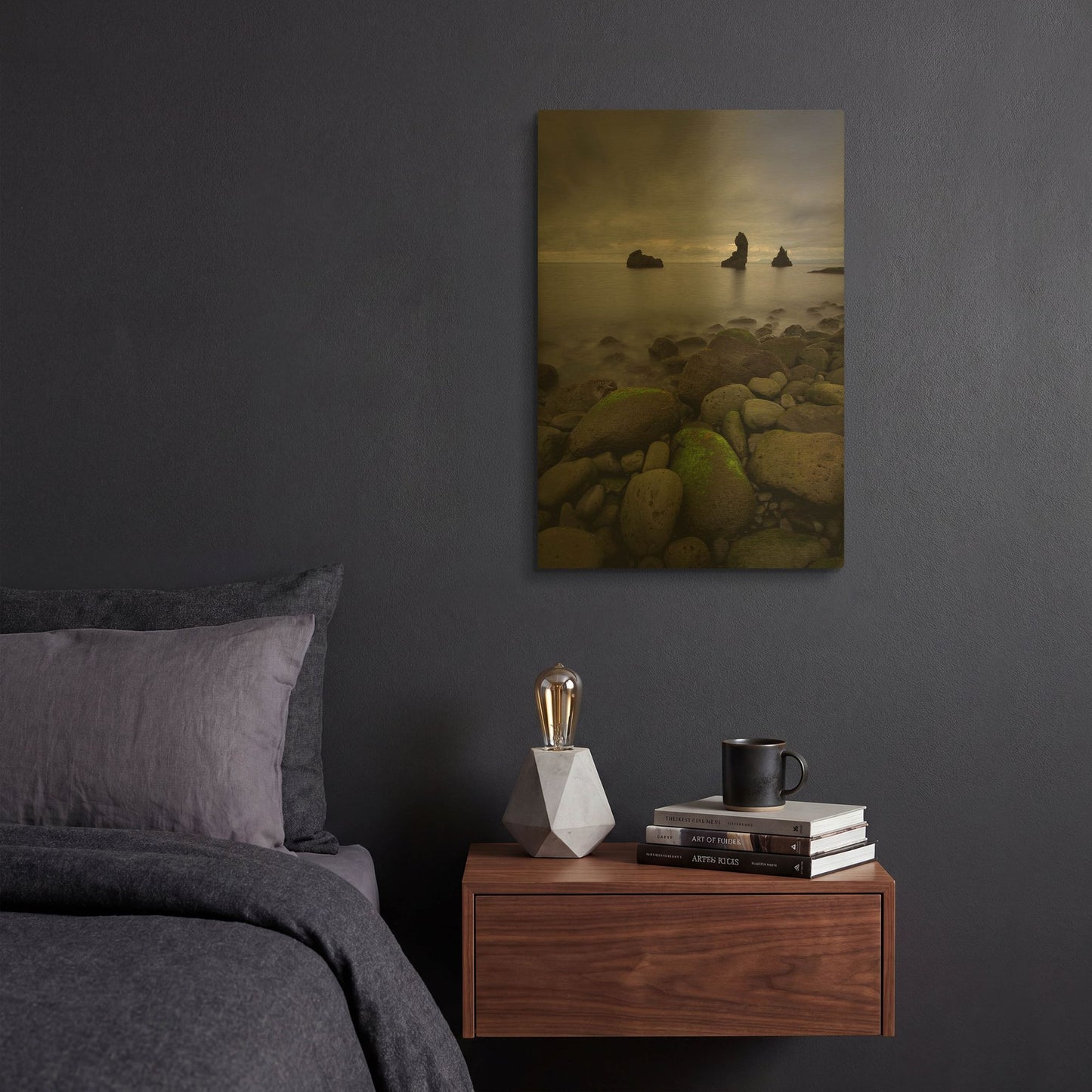 'Heimaey' By Everlook Photography Gold Metal Wall Art