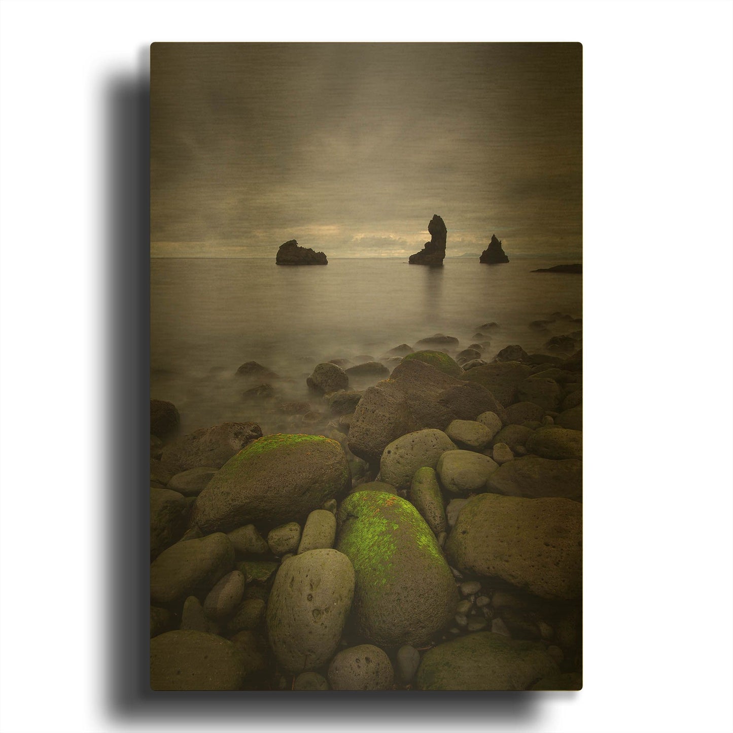 'Heimaey' By Everlook Photography Gold Metal Wall Art