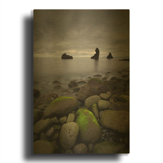 'Heimaey' By Everlook Photography Gold Metal Wall Art