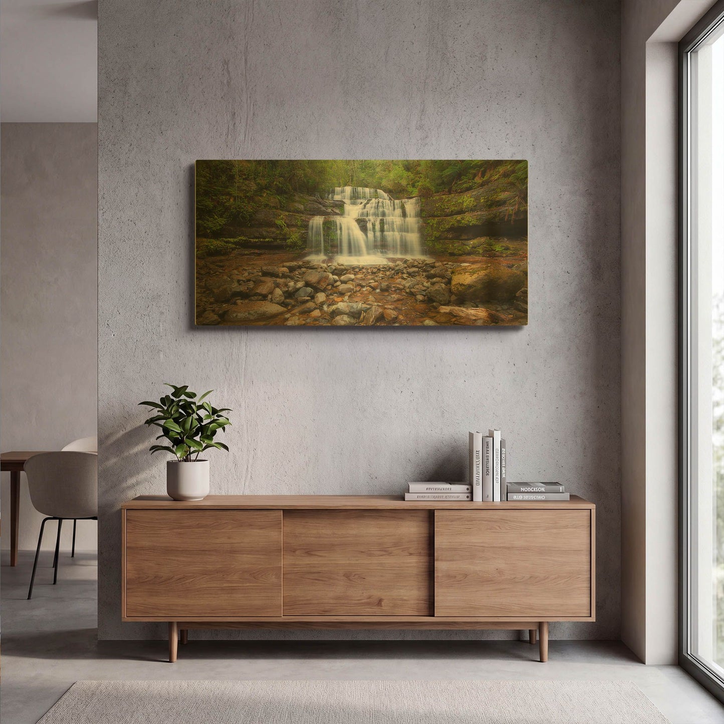 'Liffey Falls' By Everlook Photography Gold Metal Wall Art