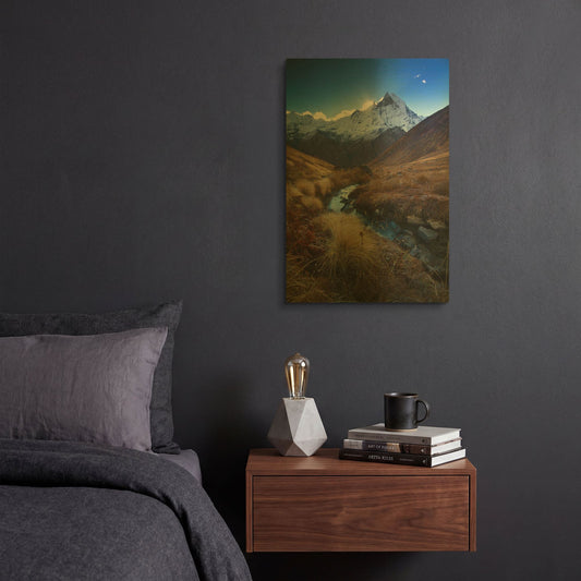 'Macchupucchre' By Everlook Photography Gold Metal Wall Art
