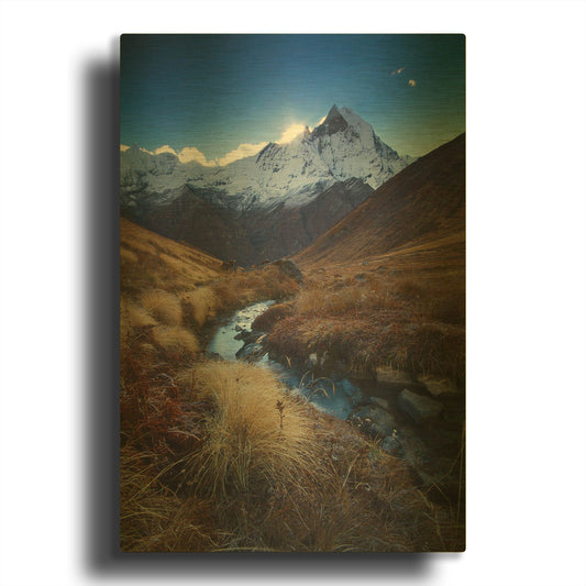 'Macchupucchre' By Everlook Photography Gold Metal Wall Art