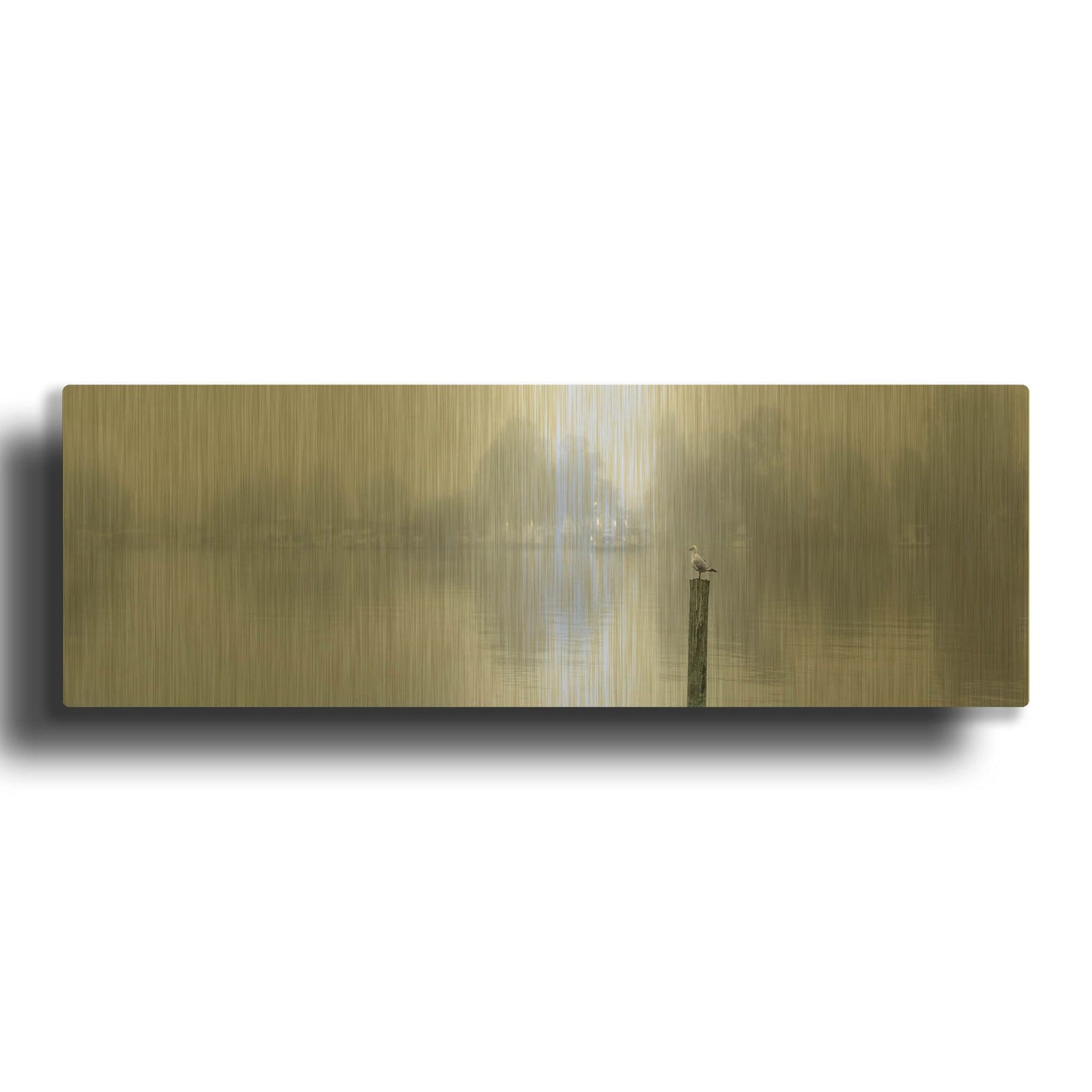 'Mannum Ferry' By Everlook Photography Gold Metal Wall Art
