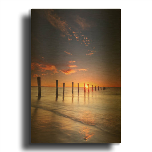 'Moana' By Everlook Photography Gold Metal Wall Art