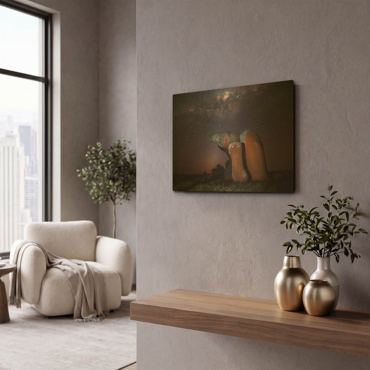 'Murphys Haystacks' By Everlook Photography Gold Metal Wall Art
