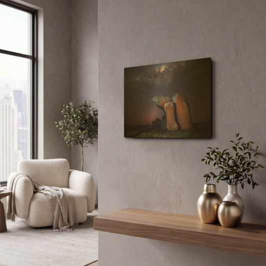 'Murphys Haystacks' By Everlook Photography Gold Metal Wall Art