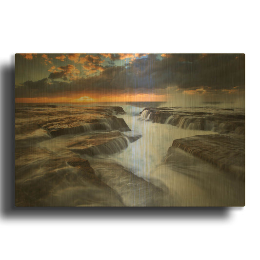 'Narrabeen' By Everlook Photography Gold Metal Wall Art