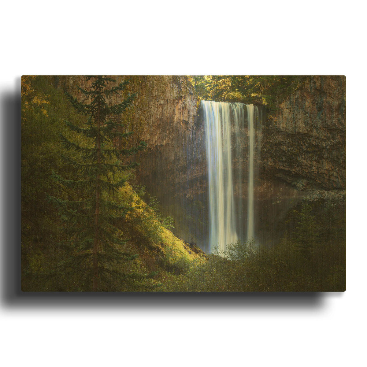 'Tamanawas falls' By Everlook Photography Gold Metal Wall Art