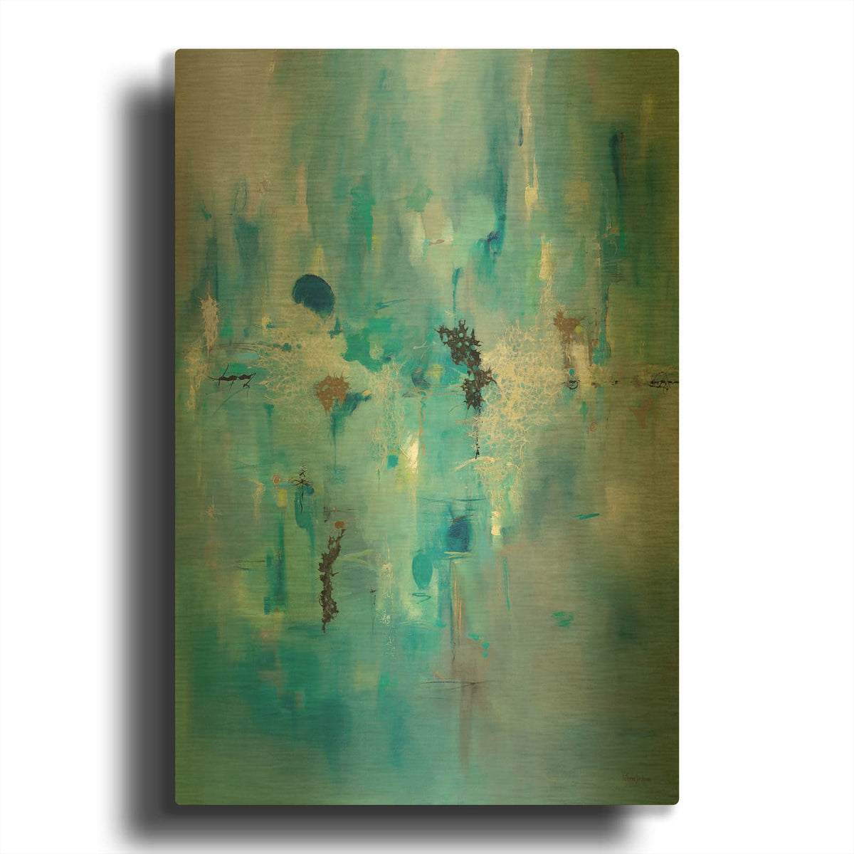'A Story to Tell' By Victoria Jackson Gold Metal Wall Art