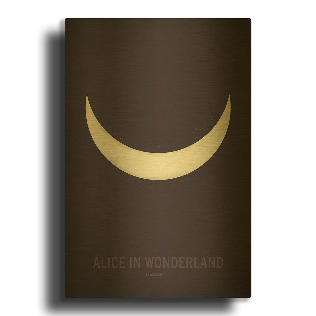 'Alice in Wonderland' By Christian Jackson Gold Metal Wall Art