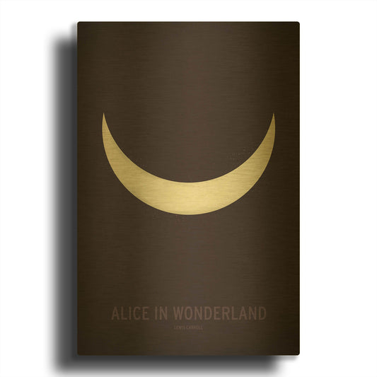 'Alice in Wonderland' By Christian Jackson Gold Metal Wall Art