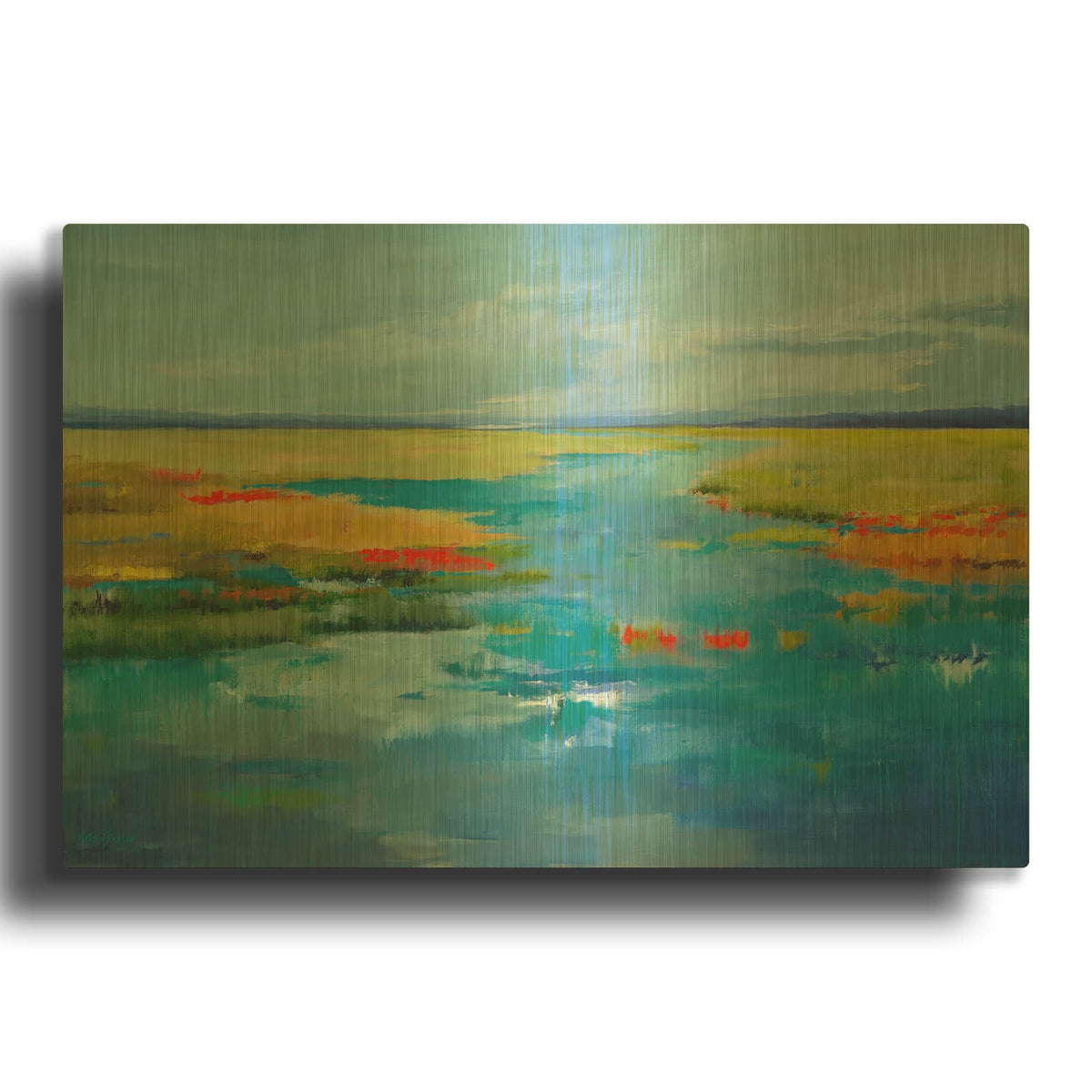 'Come Away With Me' By Victoria Jackson Gold Metal Wall Art