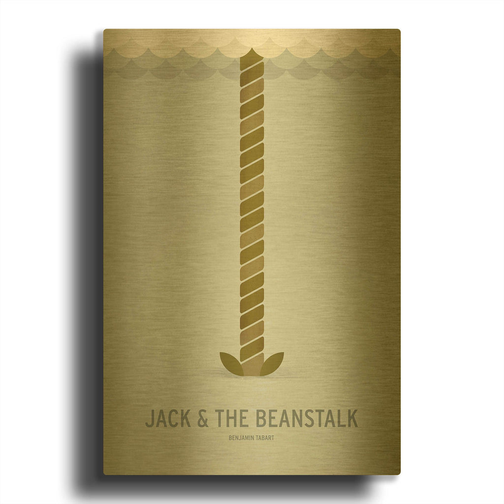 'Jack and the Beanstalk' By Christian Jackson Gold Metal Wall Art
