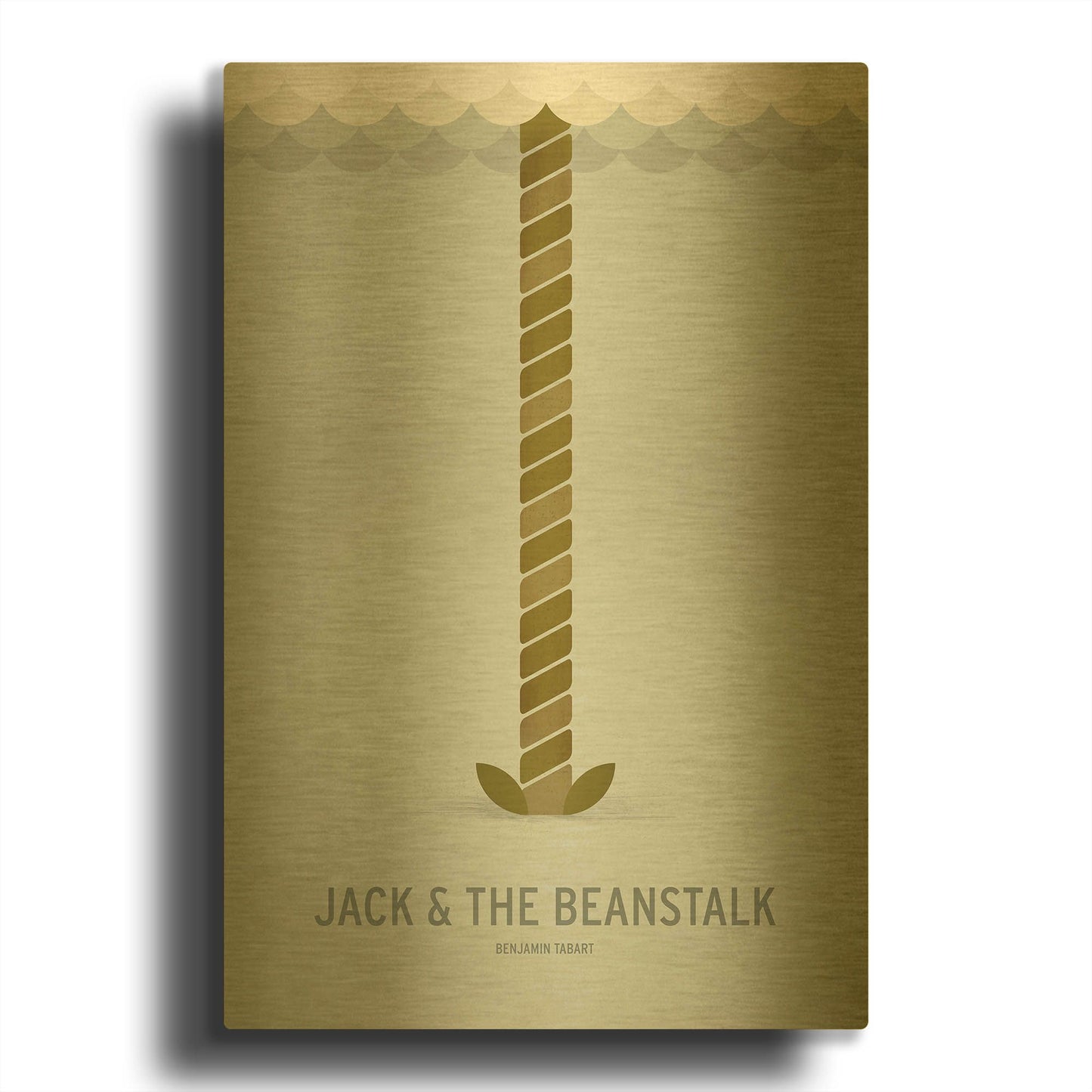 'Jack and the Beanstalk' By Christian Jackson Gold Metal Wall Art