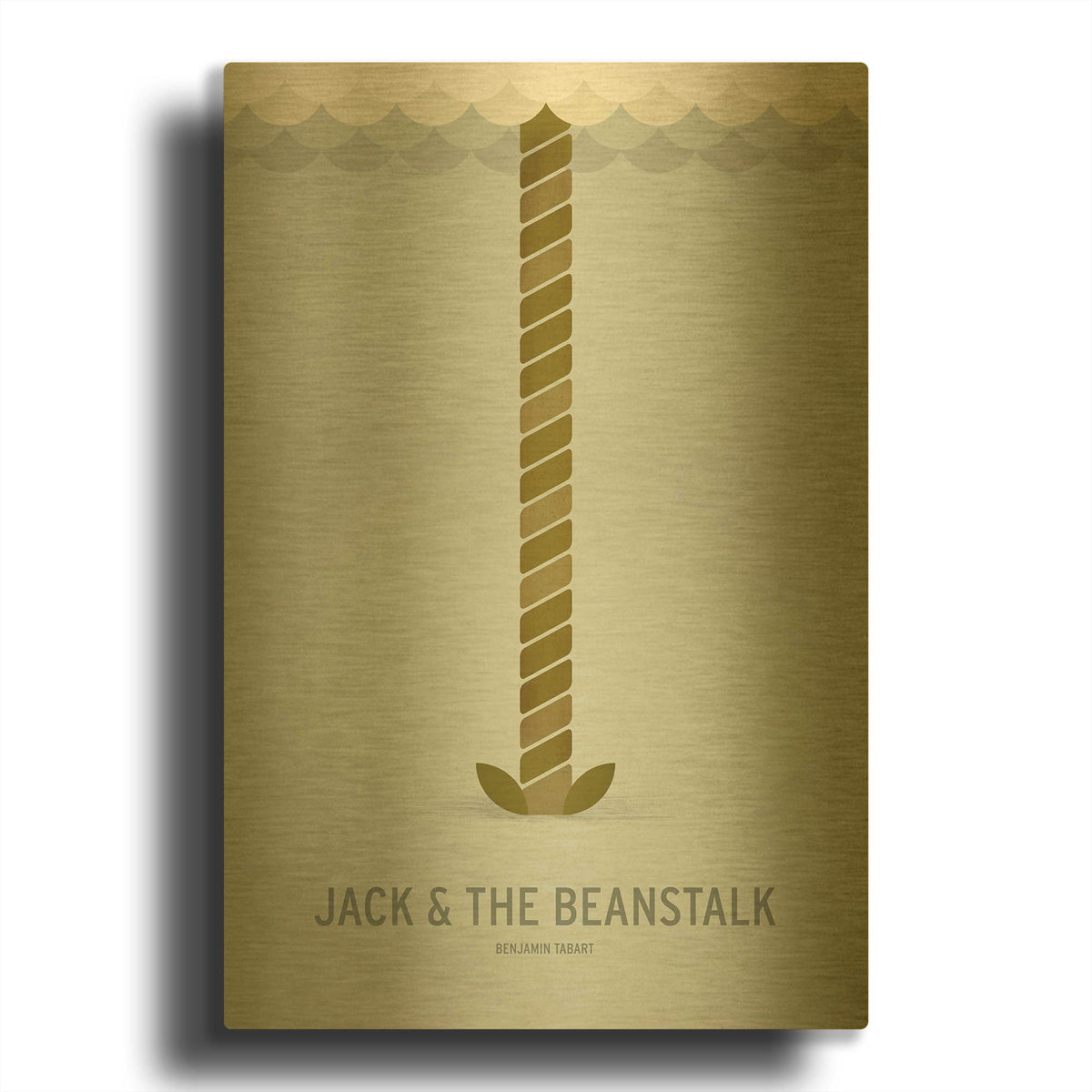'Jack and the Beanstalk' By Christian Jackson Gold Metal Wall Art
