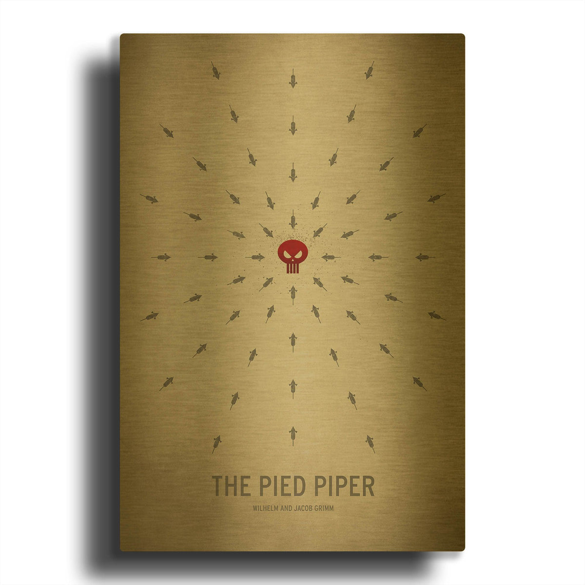 'Pied Piper' By Christian Jackson Gold Metal Wall Art