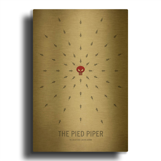 'Pied Piper' By Christian Jackson Gold Metal Wall Art