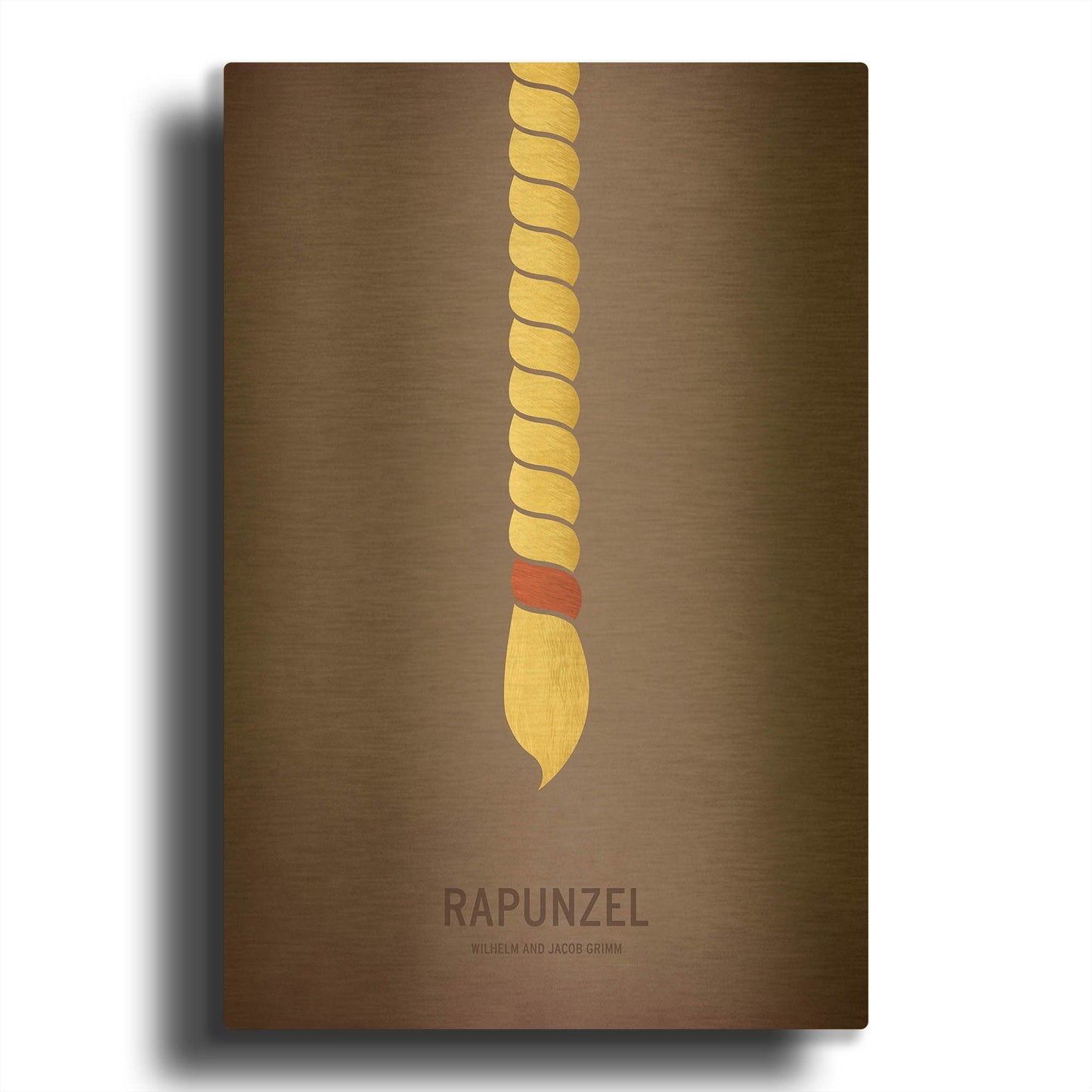 'Rapunzel' By Christian Jackson Gold Metal Wall Art