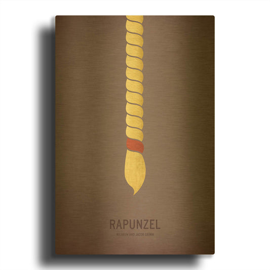 'Rapunzel' By Christian Jackson Gold Metal Wall Art