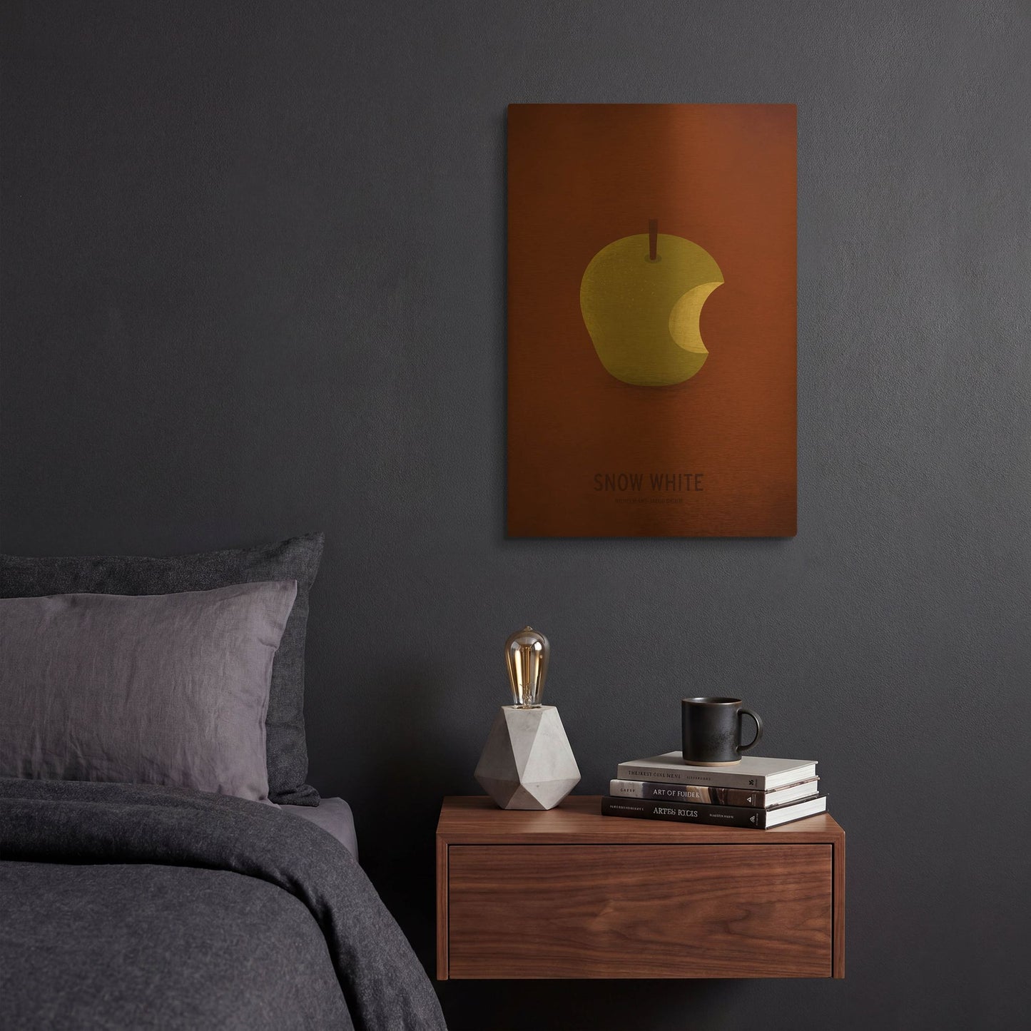 'Snow White' By Christian Jackson Gold Metal Wall Art