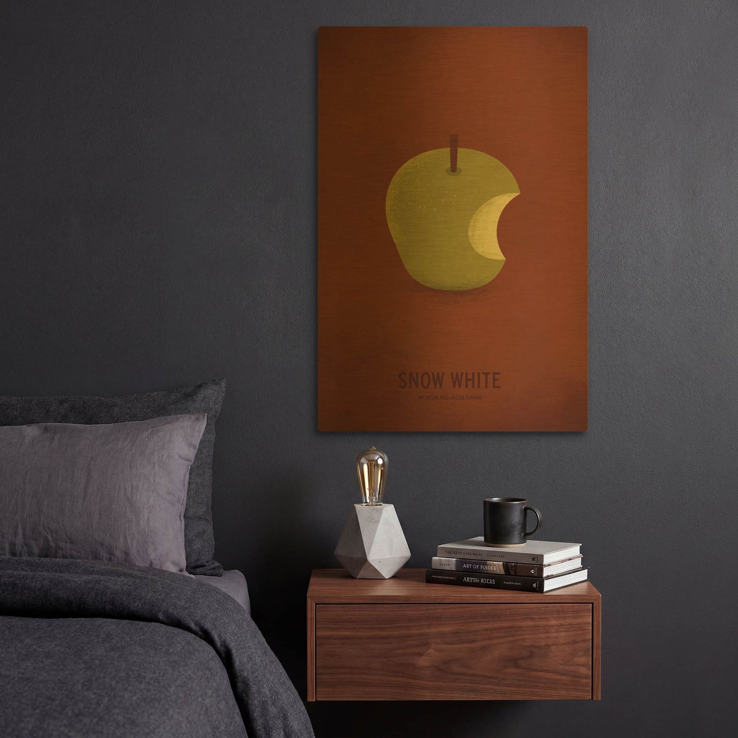 'Snow White' By Christian Jackson Gold Metal Wall Art