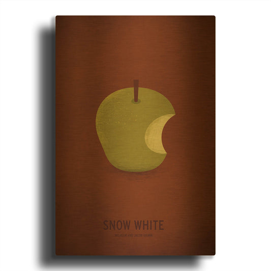 'Snow White' By Christian Jackson Gold Metal Wall Art