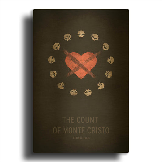 'The Count of Monte Cristo' By Christian Jackson Gold Metal Wall Art