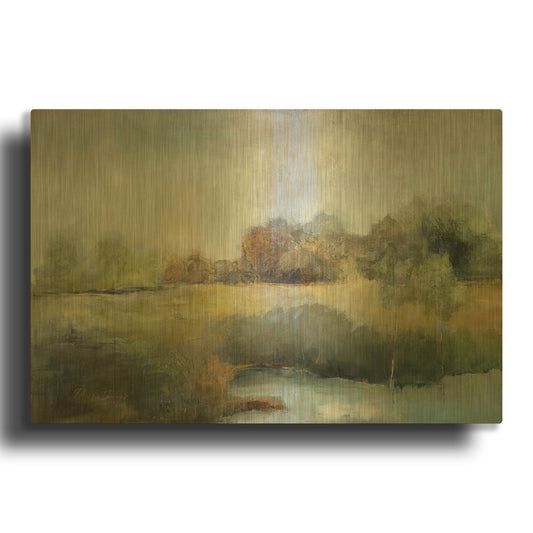 'A Chill in the Air' By J Austin Jennings Gold Metal Wall Art