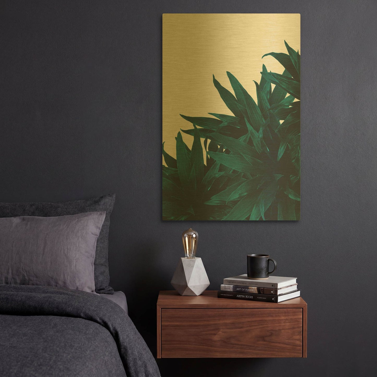 'End Up Here' By Hanna Kastl-Lundberg Gold Metal Wall Art