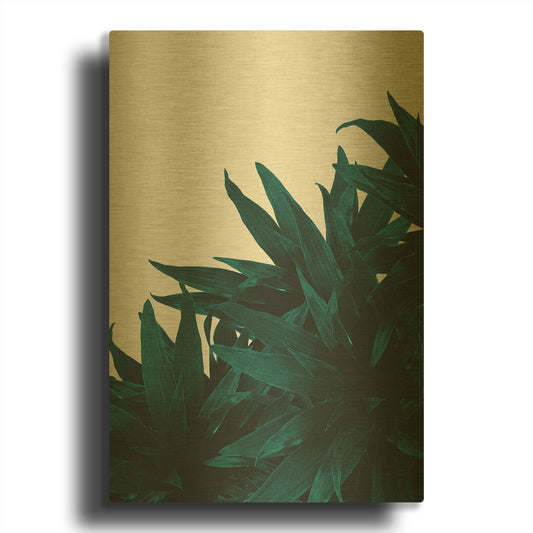 'End Up Here' By Hanna Kastl-Lundberg Gold Metal Wall Art