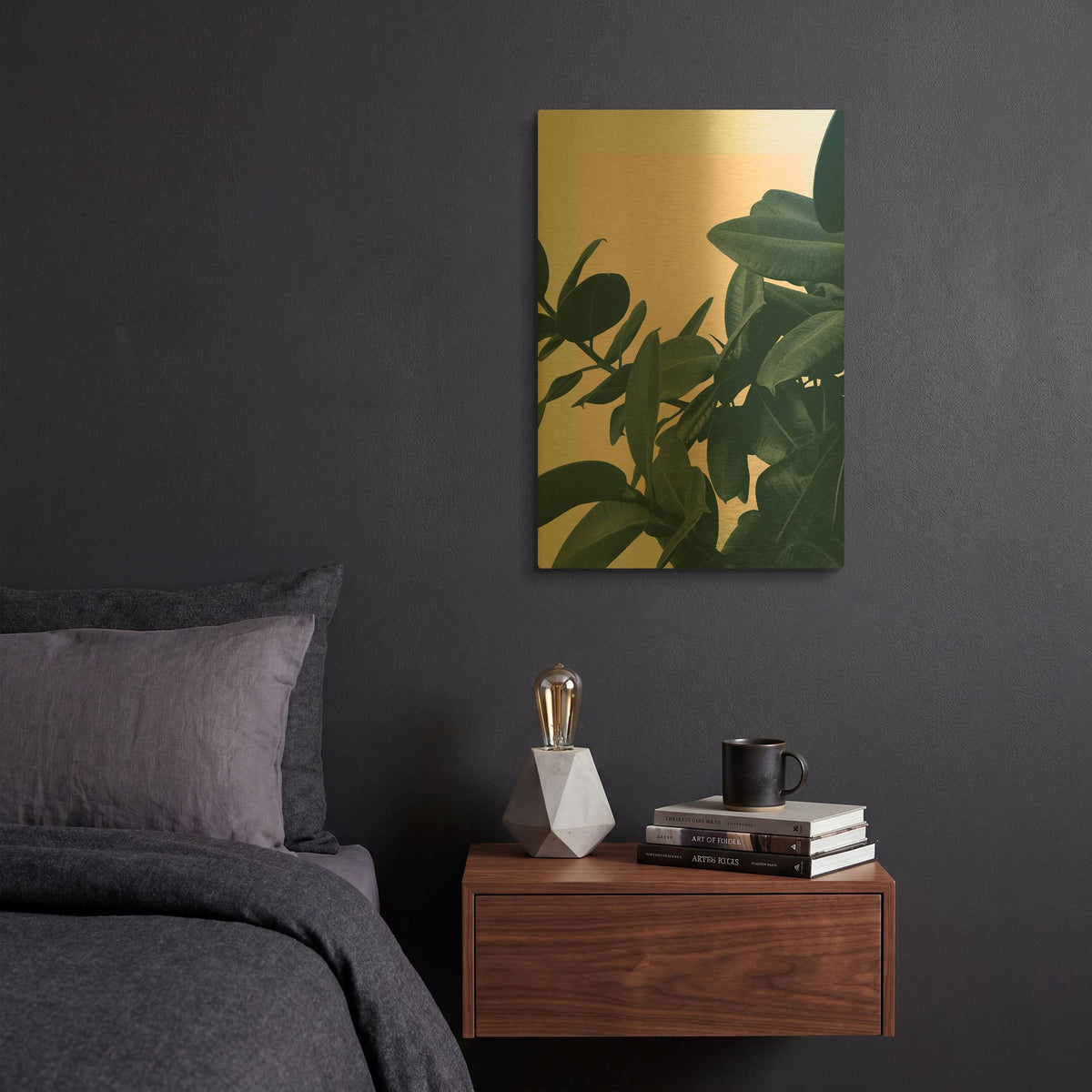 'Imagine' By Hanna Kastl-Lundberg Gold Metal Wall Art