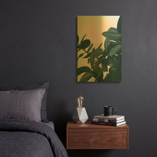 'Imagine' By Hanna Kastl-Lundberg Gold Metal Wall Art