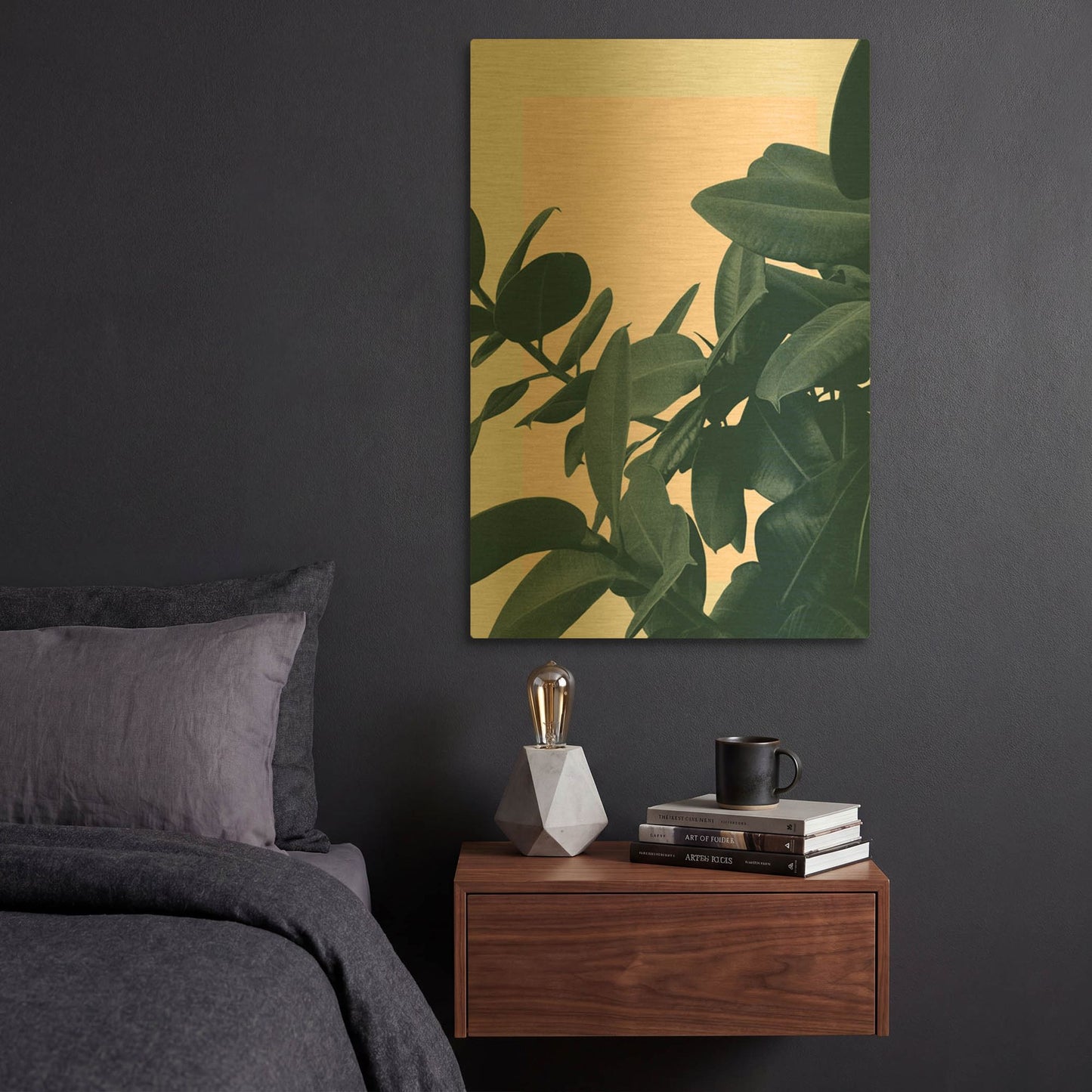 'Imagine' By Hanna Kastl-Lundberg Gold Metal Wall Art