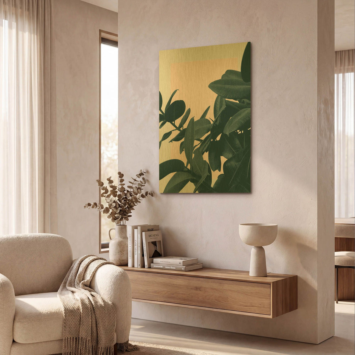 'Imagine' By Hanna Kastl-Lundberg Gold Metal Wall Art