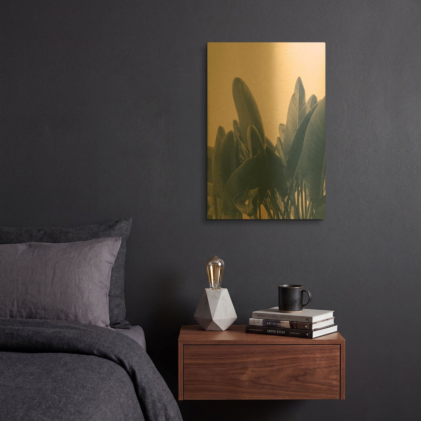 'It Happens' By Hanna Kastl-Lundberg Gold Metal Wall Art