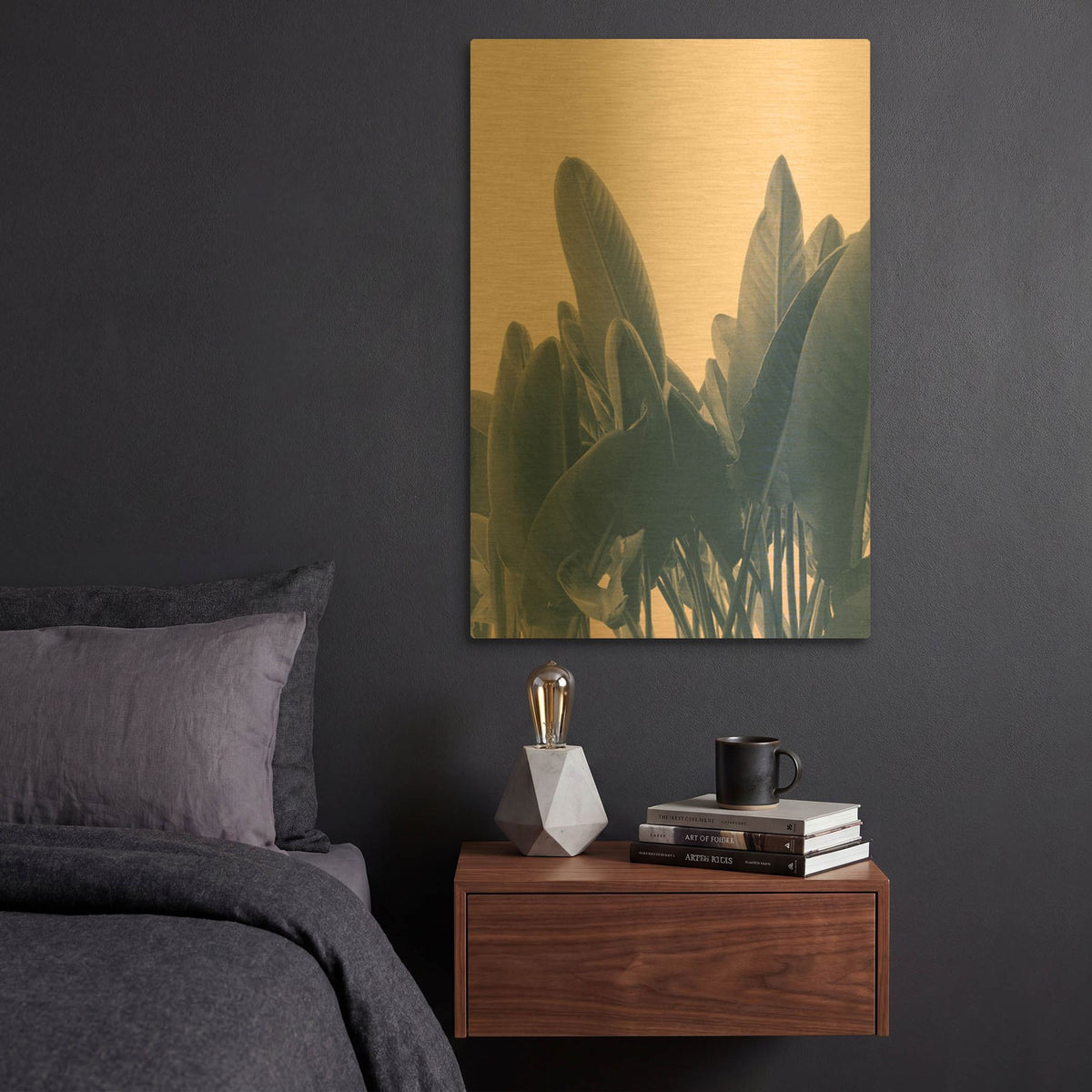 'It Happens' By Hanna Kastl-Lundberg Gold Metal Wall Art