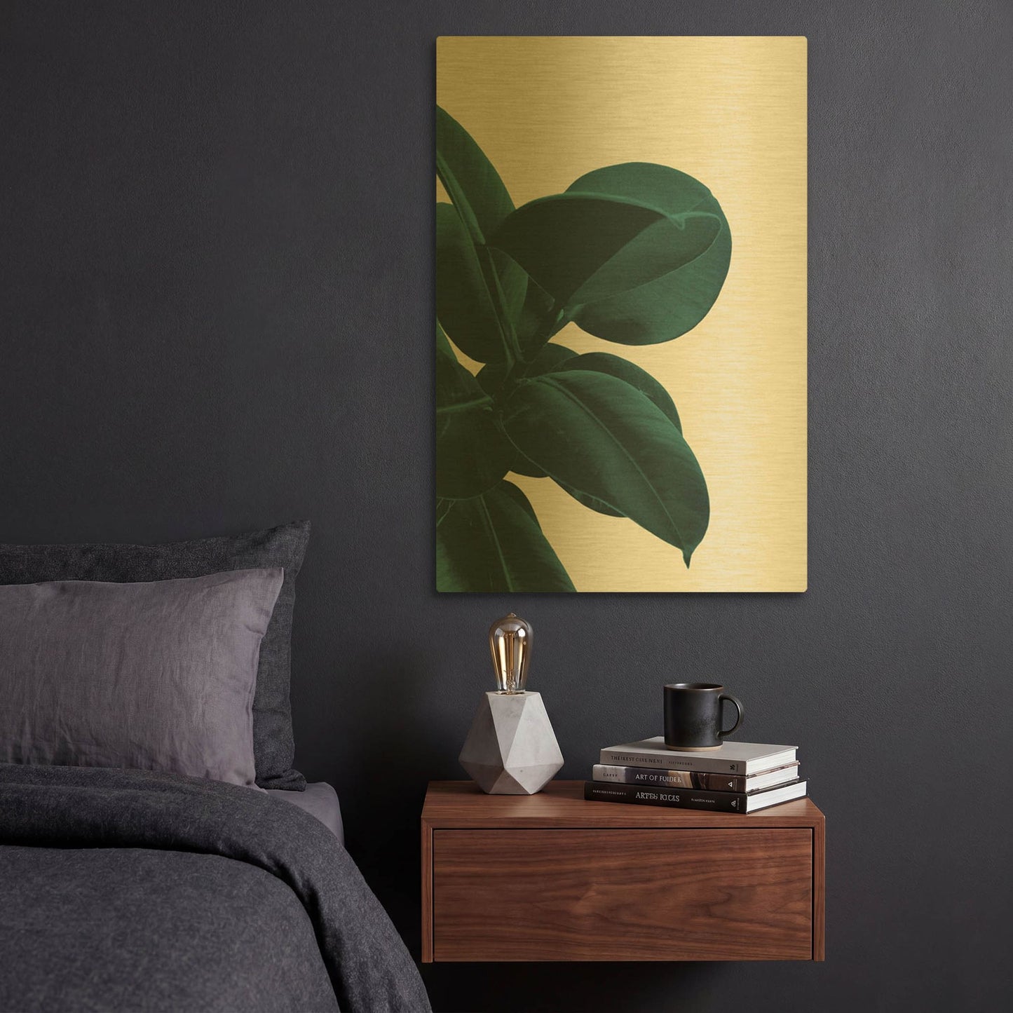 'Long Way Home' By Hanna Kastl-Lundberg Gold Metal Wall Art