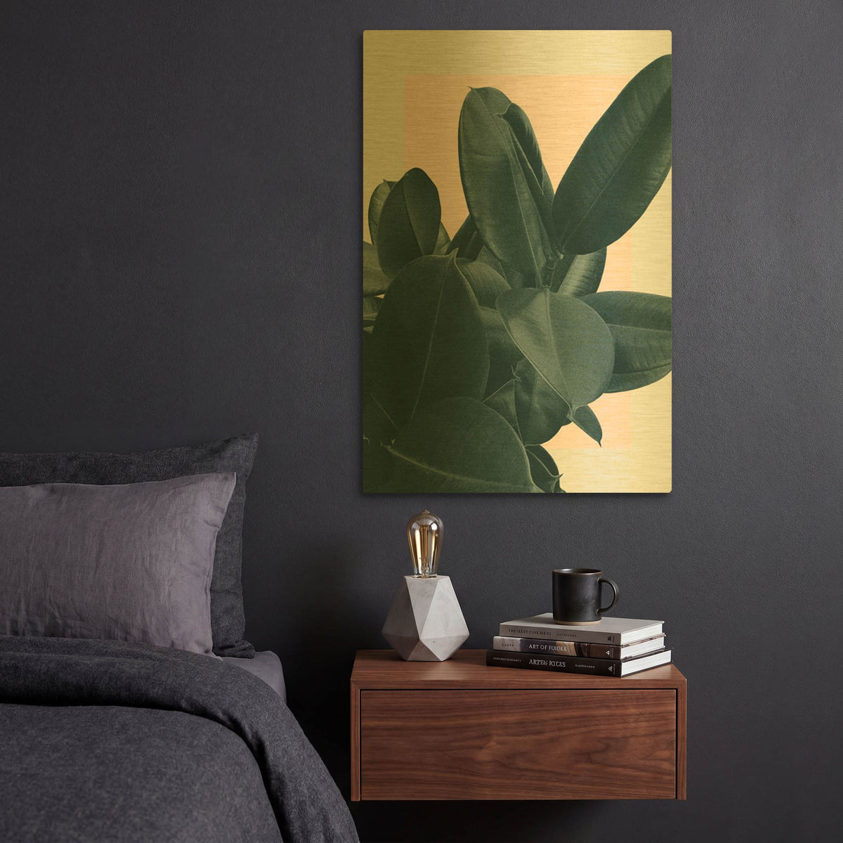 'Tonight' By Hanna Kastl-Lundberg Gold Metal Wall Art