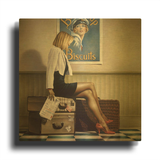 'Biscuits' By Paul Kelley Gold Metal Wall Art