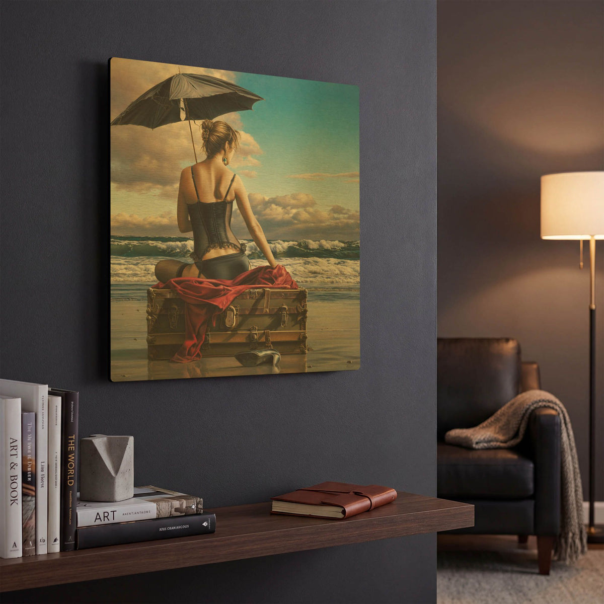 'On the Edge of the World' By Paul Kelley Gold Metal Wall Art