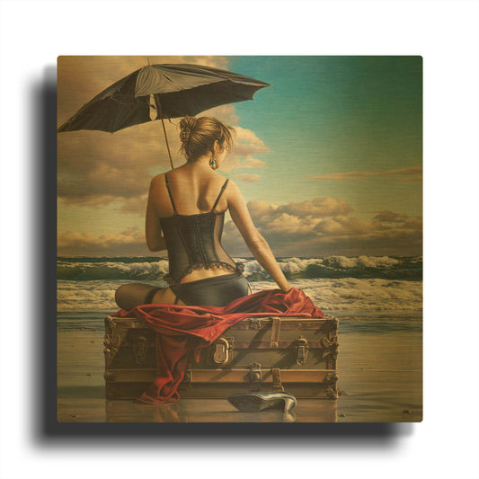 'On the Edge of the World' By Paul Kelley Gold Metal Wall Art