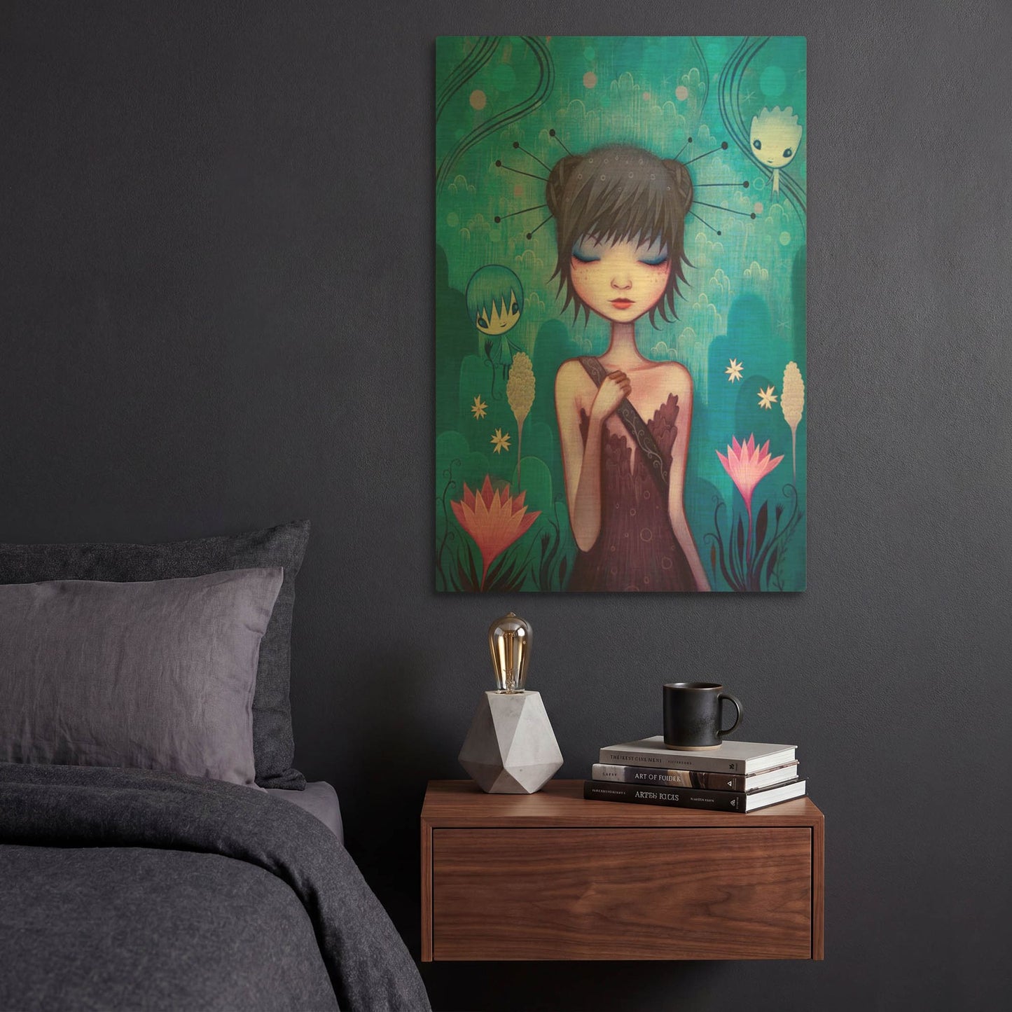 'On the Journey' By Jeremiah Ketner Gold Metal Wall Art