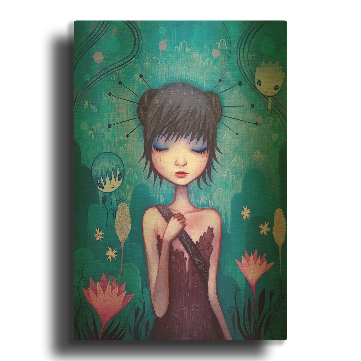 'On the Journey' By Jeremiah Ketner Gold Metal Wall Art