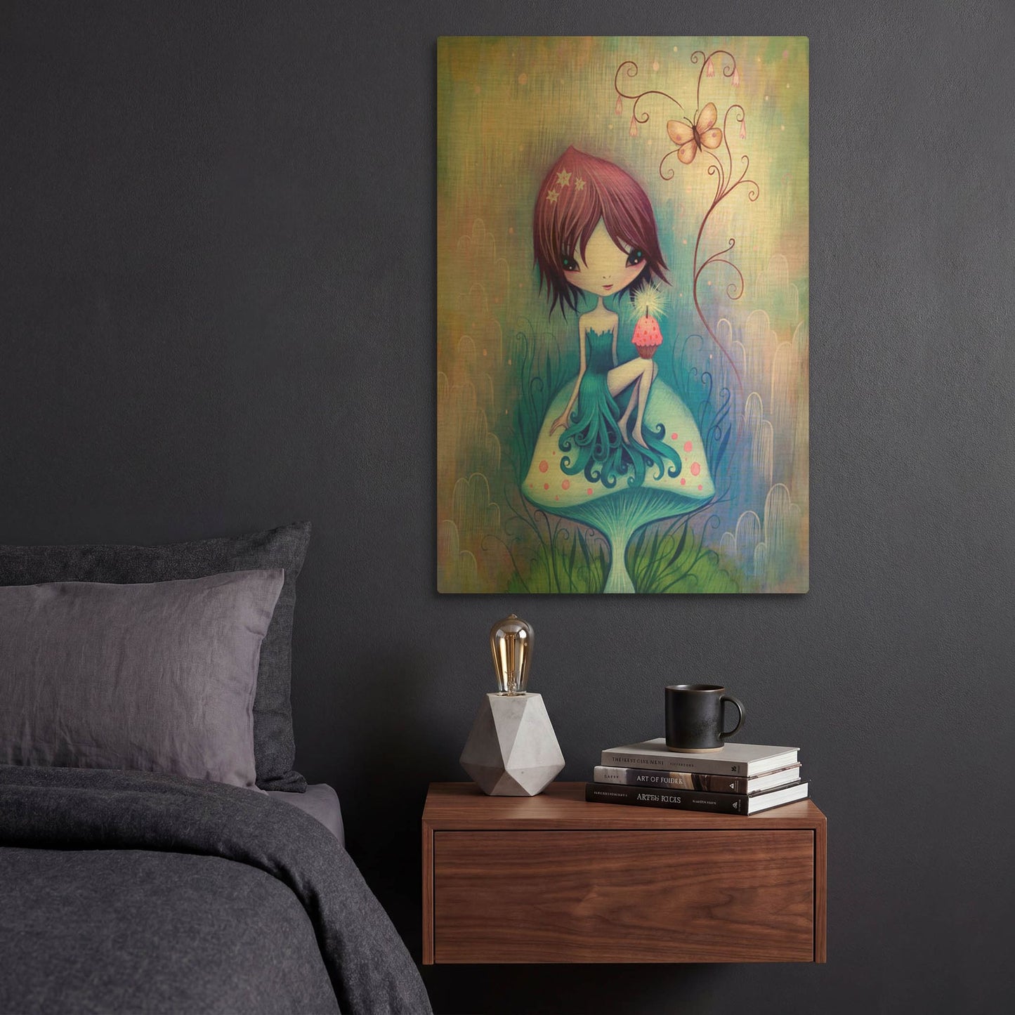 'Party for One' By Jeremiah Ketner Gold Metal Wall Art