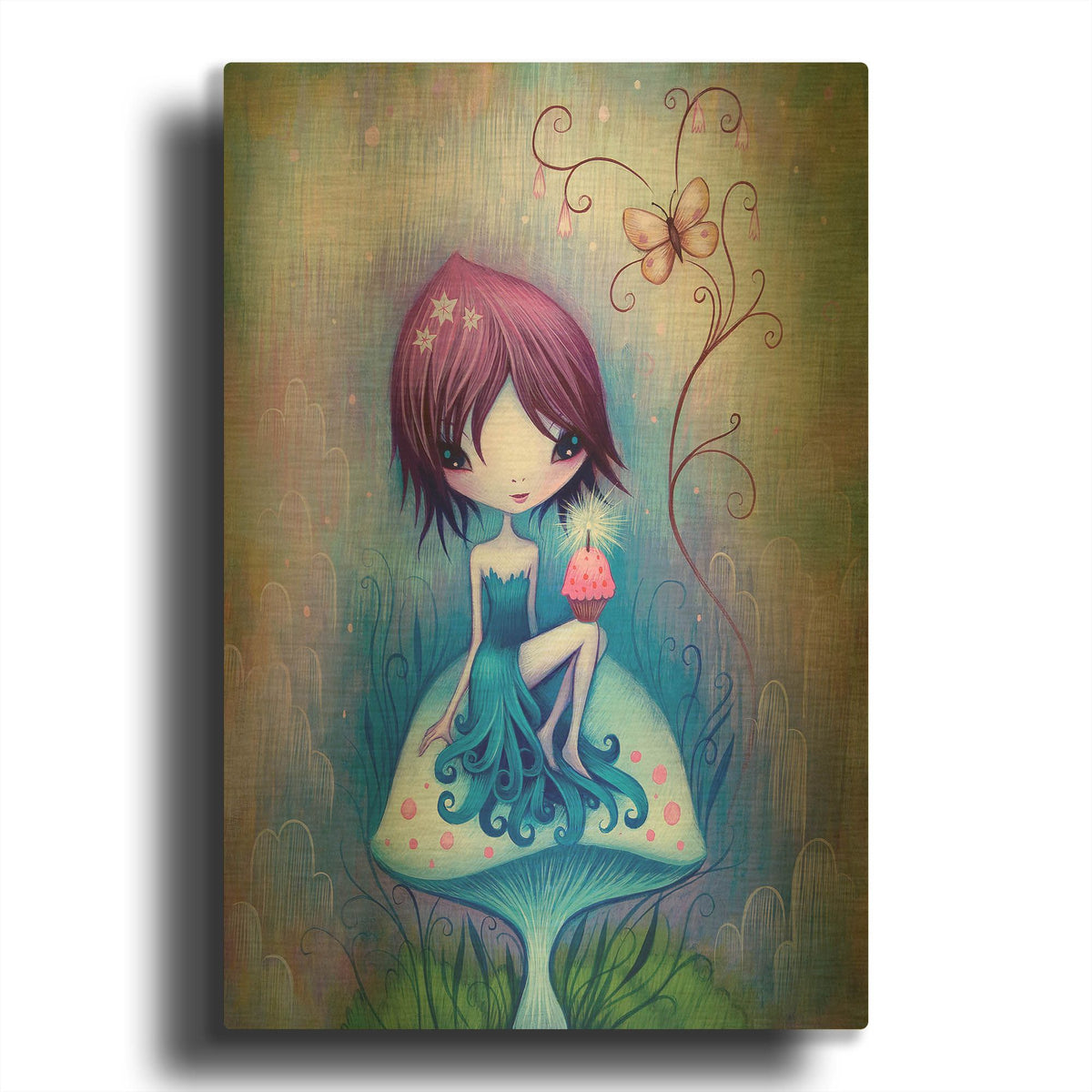 'Party for One' By Jeremiah Ketner Gold Metal Wall Art