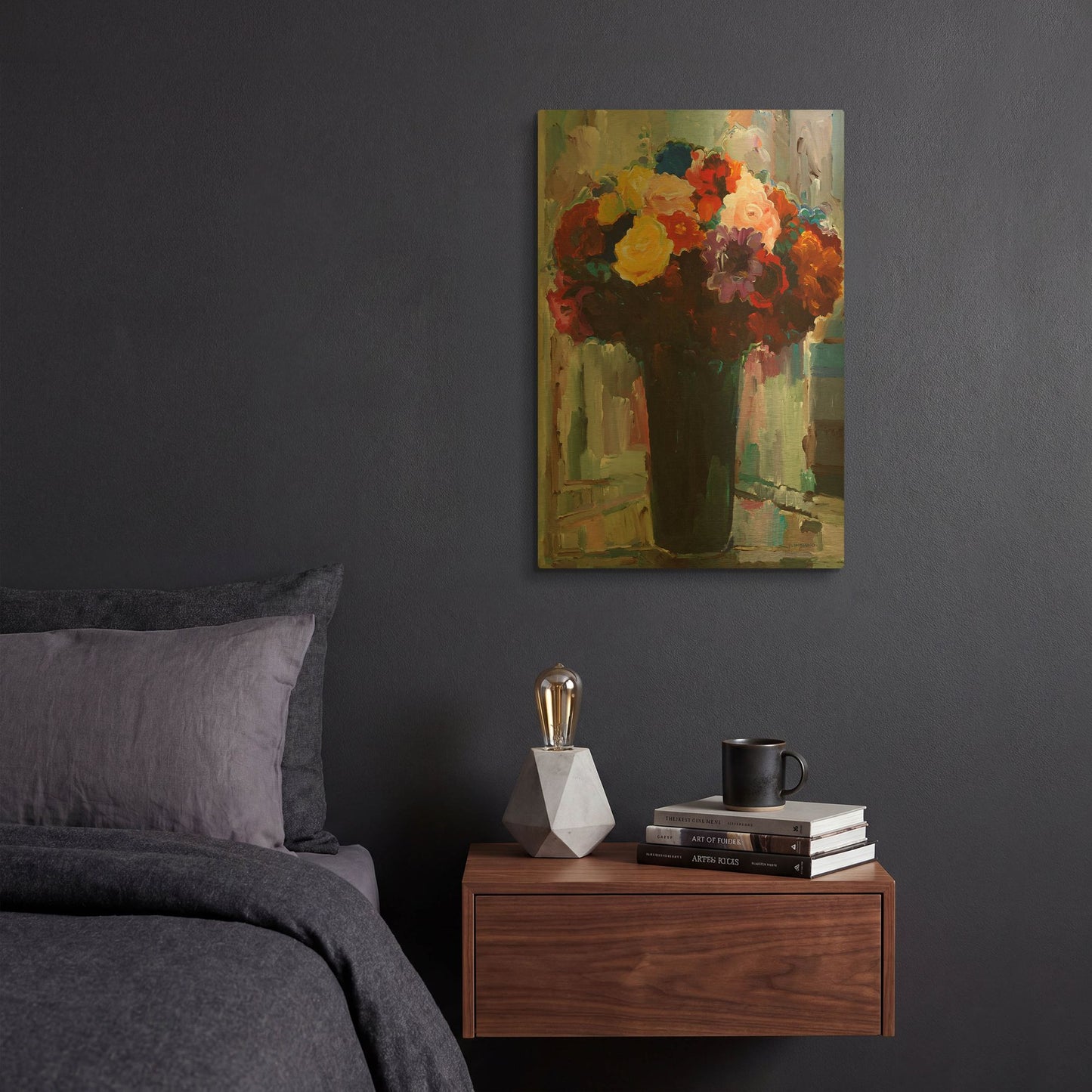 'Abundant Bouquet' By Hooshang Khorasani Gold Metal Wall Art