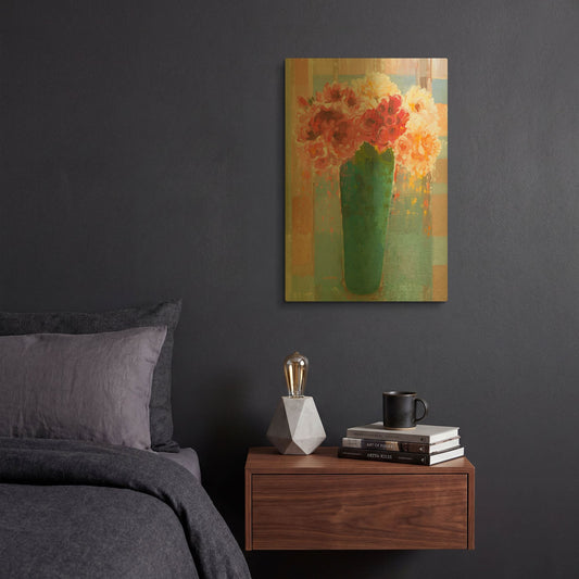 'Regal & Romantic' By Hooshang Khorasani Gold Metal Wall Art