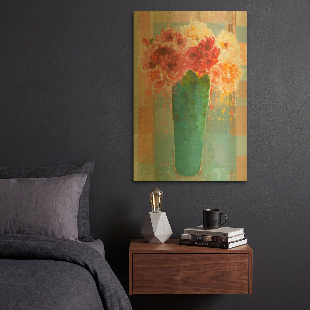 'Regal & Romantic' By Hooshang Khorasani Gold Metal Wall Art